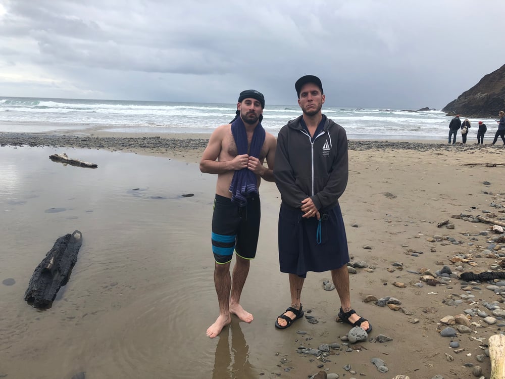 Jesse and Justin at Ecola State Park